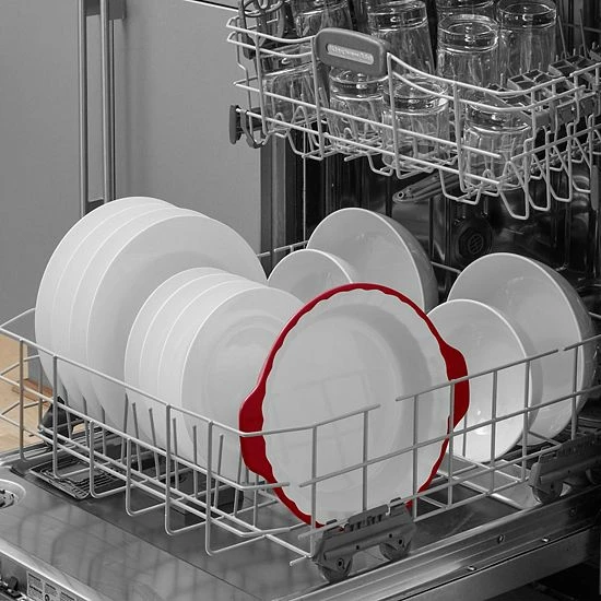 KitchenAid KQ995BX Vitrified Stoneware 9-in. Pie Plate Empire Red 7 KitchenAid KQ995BX Vitrified Stoneware 9-in. Pie Plate Empire Red - Image 5