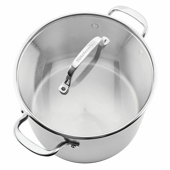 KitchenAid® 3-Ply 8-qt. Stainless Steel Stockpot With Lid 4 KitchenAid® 3-Ply 8-qt. Stainless Steel Stockpot With Lid - Image 2