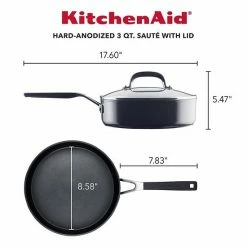 KitchenAid® Hard-Anodized Nonstick Deep Frying Sauté Pan With Lid, 3-Quart -KitchenAid Shop unnamed file 1135