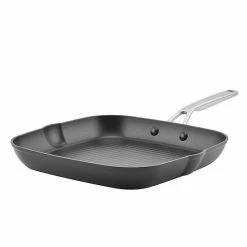 KitchenAid® Hard-Anodized Induction 11.25-in. Nonstick Square Grill Pan