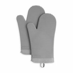 KitchenAid Silicone Oven Mitt 2-pk. Charcoal Gray