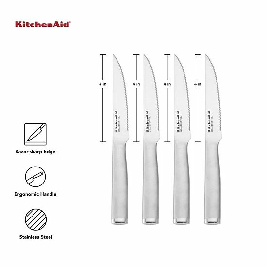 KitchenAid Gourmet 4-pc. Steak Knife Set 4 KitchenAid Gourmet 4-pc. Steak Knife Set - Image 2