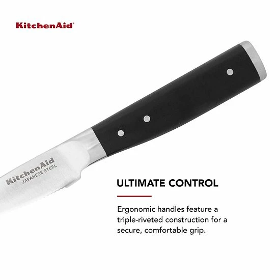 KitchenAid KO35DSSOHOBA Gourmet 3.5-in. Forged Serrated Paring Knife With Sheath 7 KitchenAid KO35DSSOHOBA Gourmet 3.5-in. Forged Serrated Paring Knife With Sheath - Image 5