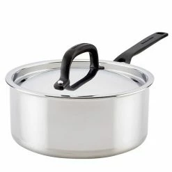 KitchenAid 5-Ply Clad Stainless Steel 3-qt. Saucepan With Lid