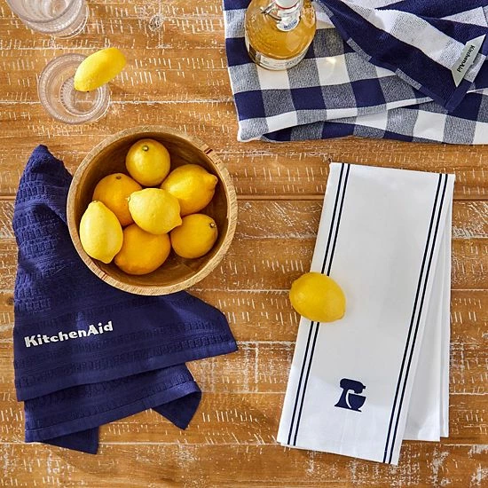 KitchenAid Kitchen Towel 3-pk. Cobalt Blue 6 KitchenAid Kitchen Towel 3-pk. Cobalt Blue - Image 4
