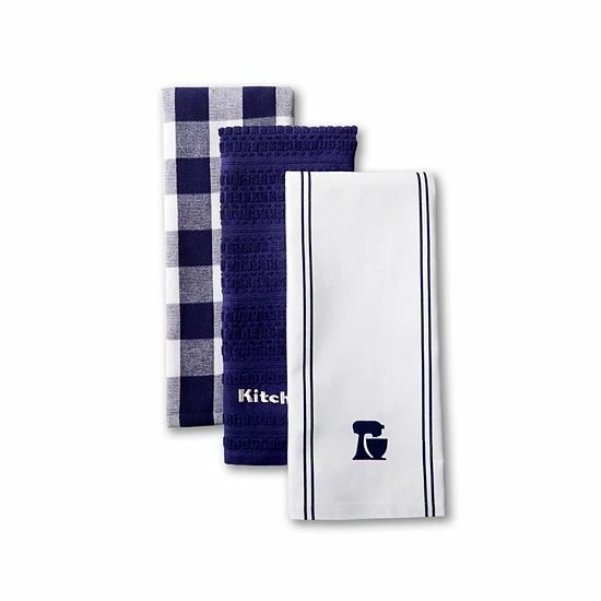 KitchenAid Kitchen Towel 3-pk. Cobalt Blue 9 KitchenAid Kitchen Towel 3-pk. Cobalt Blue - Image 7
