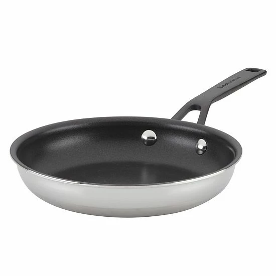KitchenAid® 5-Ply Clad 8.25-in. Stainless Steel Nonstick Frypan 3 KitchenAid® 5-Ply Clad 8.25-in. Stainless Steel Nonstick Frypan