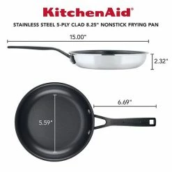 KitchenAid® 5-Ply Clad 8.25-in. Stainless Steel Nonstick Frypan 16 KitchenAid® 5-Ply Clad 8.25-in. Stainless Steel Nonstick Frypan -KitchenAid Shop unnamed file 1514