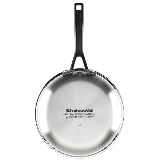 KitchenAid® 5-Ply Clad 8.25-in. Stainless Steel Nonstick Frypan 11 KitchenAid® 5-Ply Clad 8.25-in. Stainless Steel Nonstick Frypan - Image 9