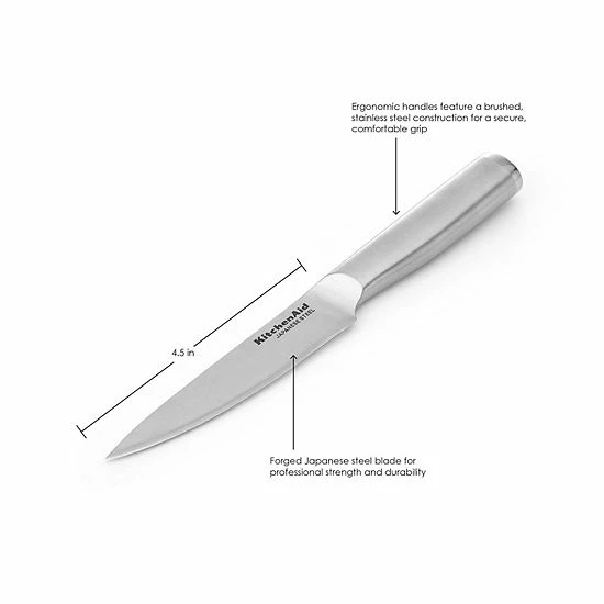 KitchenAid Gourmet 4.5-in. Serrated Paring Knife With Blade Cover 9 KitchenAid Gourmet 4.5-in. Serrated Paring Knife With Blade Cover - Image 7