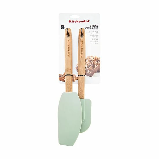 KitchenAid® 2-pc. Silicone Spatula Set Green 5 KitchenAid® 2-pc. Silicone Spatula Set Green - Image 3