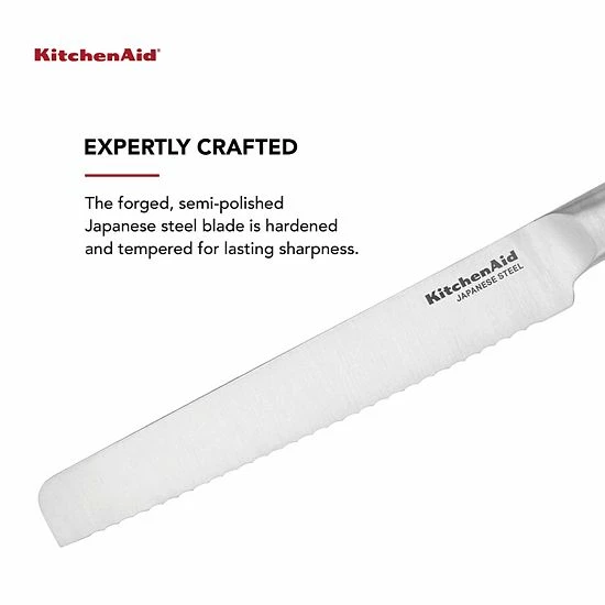 KitchenAid Gourmet 8-in. Bread Knife With Blade Cover 5 KitchenAid Gourmet 8-in. Bread Knife With Blade Cover - Image 3