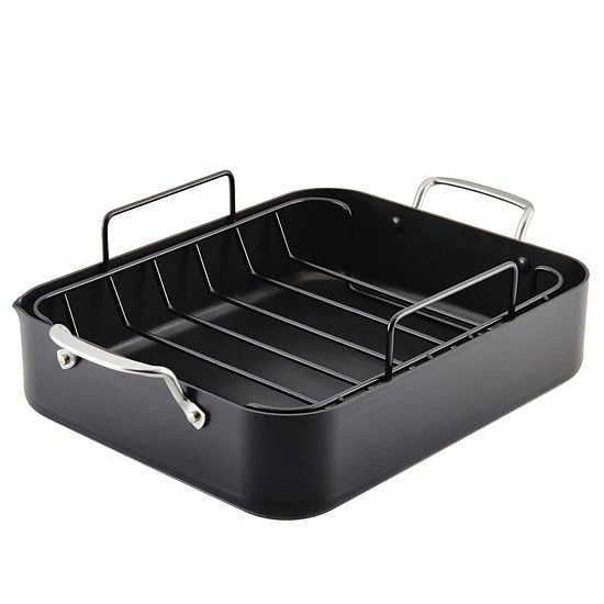 KitchenAid Hard-Anodized Roaster With Removable Nonstick Rack 3 KitchenAid Hard-Anodized Roaster With Removable Nonstick Rack
