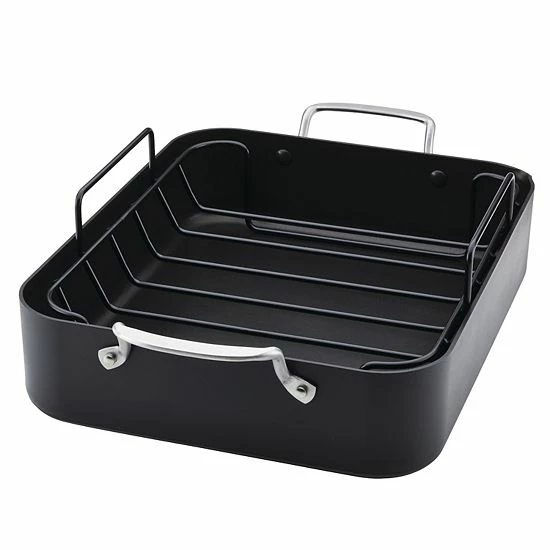 KitchenAid Hard-Anodized Roaster With Removable Nonstick Rack 8 KitchenAid Hard-Anodized Roaster With Removable Nonstick Rack - Image 6