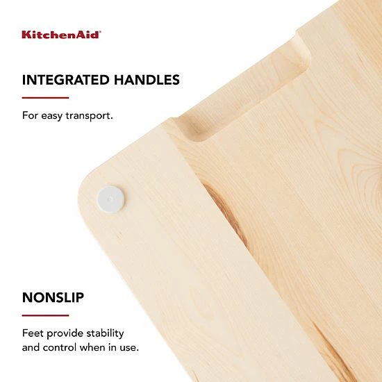KitchenAid KO709IOSA Gourmet Birchwood Chopping Block 6 KitchenAid KO709IOSA Gourmet Birchwood Chopping Block - Image 4