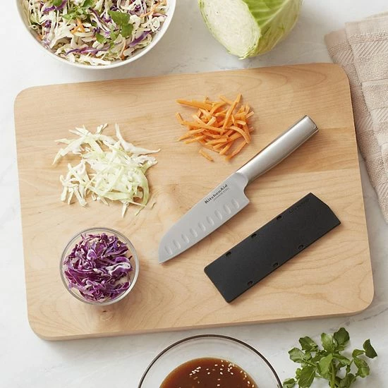 KitchenAid Gourmet 5-in. Serrated Utility Knife With Blade Cover 4 KitchenAid Gourmet 5-in. Serrated Utility Knife With Blade Cover - Image 2