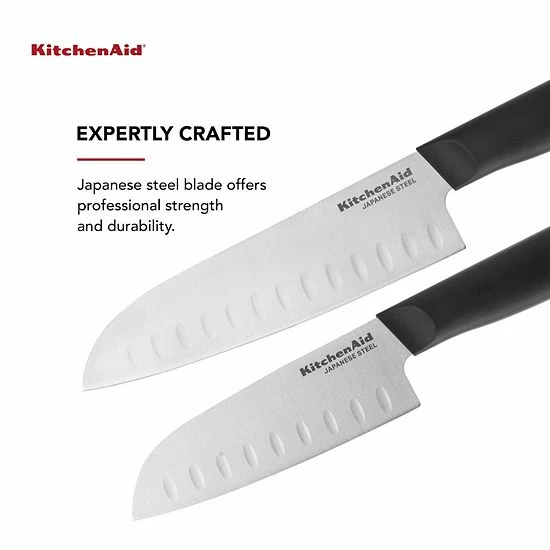 KitchenAid KE2PTHEOHOBA Classic 2-pc. Santoku Knife Set With Sheaths 6 KitchenAid KE2PTHEOHOBA Classic 2-pc. Santoku Knife Set With Sheaths - Image 4