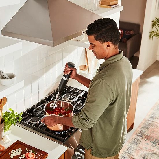 KitchenAid® KHBBV83 Cordless Variable Speed Hand Blender With Chopper & Whisk Attachment Empire Red 4 KitchenAid® KHBBV83 Cordless Variable Speed Hand Blender With Chopper & Whisk Attachment Empire Red - Image 2