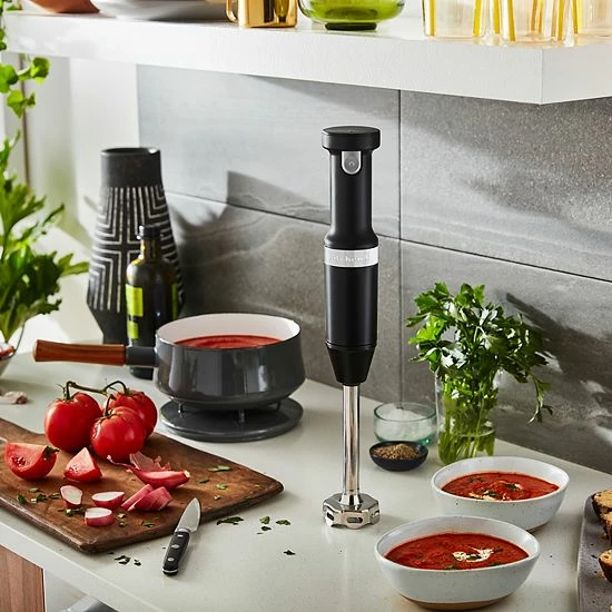KitchenAid® KHBBV83 Cordless Variable Speed Hand Blender With Chopper & Whisk Attachment Empire Red 5 KitchenAid® KHBBV83 Cordless Variable Speed Hand Blender With Chopper & Whisk Attachment Empire Red - Image 3