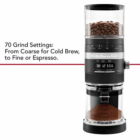 KitchenAid® KCG8433 Coffee Burr Grinder Onyx Black 7 KitchenAid® KCG8433 Coffee Burr Grinder Onyx Black - Image 5
