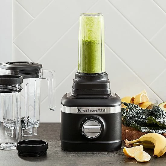 KitchenAid® KSB1332 3-Speed Ice Crushing Blender With 2 Personal Blender Jars Black Matte 4 KitchenAid® KSB1332 3-Speed Ice Crushing Blender With 2 Personal Blender Jars Black Matte - Image 2