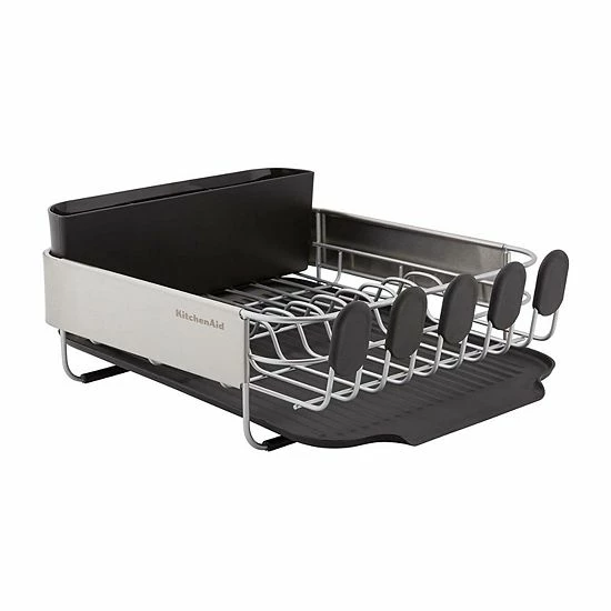 KitchenAid KE895BX Compact Stainless Steel Dish Rack Satin Black 8 KitchenAid KE895BX Compact Stainless Steel Dish Rack Satin Black - Image 6