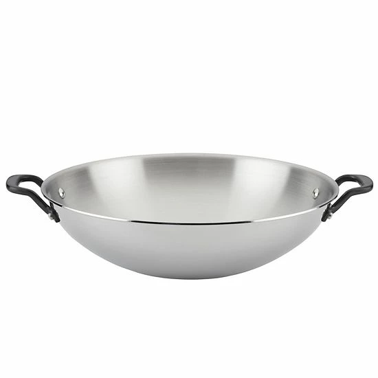 KitchenAid® 5-Ply Clad 15-in. Stainless Steel Wok 3 KitchenAid® 5-Ply Clad 15-in. Stainless Steel Wok
