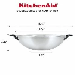 KitchenAid® 5-Ply Clad 15-in. Stainless Steel Wok 13 KitchenAid® 5-Ply Clad 15-in. Stainless Steel Wok -KitchenAid Shop unnamed file 460