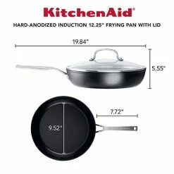 KitchenAid® Hard-Anodized Induction 12.25-in. Nonstick Frypan With Lid -KitchenAid Shop unnamed file 507