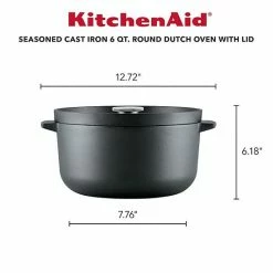 KitchenAid 6-qt. Seasoned Cast-Iron Dutch Oven / Casserole -KitchenAid Shop unnamed file 532