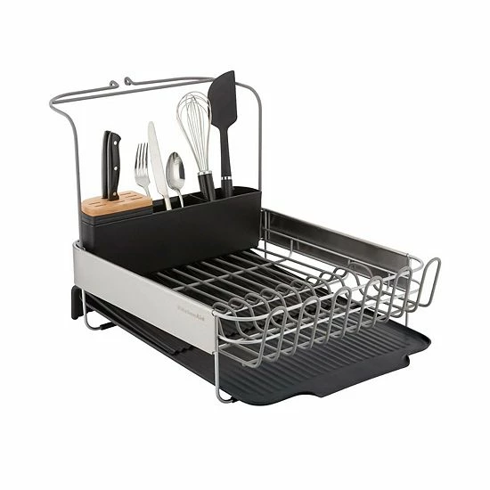 KitchenAid KE896BX Full-Size Expandable Dish-Drying Rack Black 4 KitchenAid KE896BX Full-Size Expandable Dish-Drying Rack Black - Image 2
