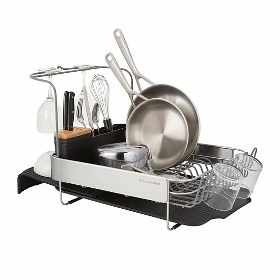 KitchenAid KE896BX Full-Size Expandable Dish-Drying Rack Black 6 KitchenAid KE896BX Full-Size Expandable Dish-Drying Rack Black - Image 4