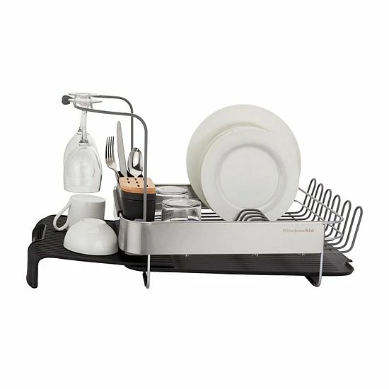 KitchenAid KE896BX Full-Size Expandable Dish-Drying Rack Black 7 KitchenAid KE896BX Full-Size Expandable Dish-Drying Rack Black - Image 5