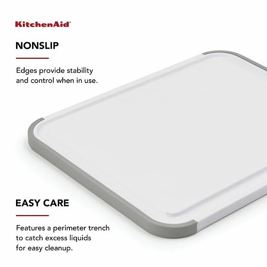 KitchenAid Classic Nonslip Plastic Cutting Board 6 KitchenAid Classic Nonslip Plastic Cutting Board - Image 4