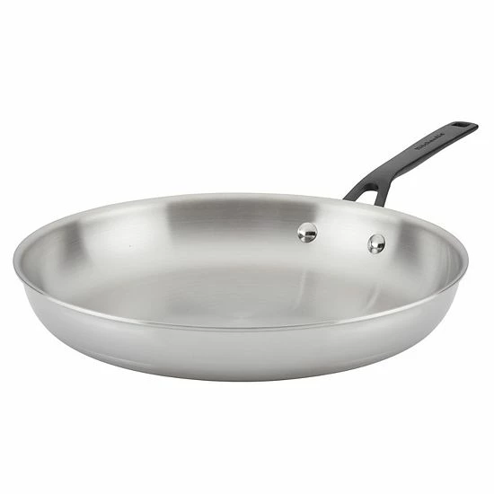 KitchenAid® 5-Ply Clad 12.25-in. Stainless Steel Frypan 3 KitchenAid® 5-Ply Clad 12.25-in. Stainless Steel Frypan