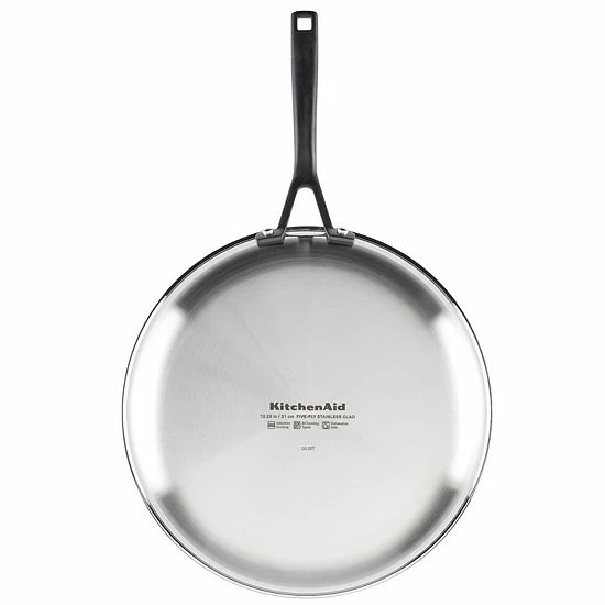 KitchenAid® 5-Ply Clad 12.25-in. Stainless Steel Frypan 10 KitchenAid® 5-Ply Clad 12.25-in. Stainless Steel Frypan - Image 8