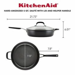 KitchenAid Hard-Anodized Nonstick 5-qt. Saute Pan With Lid -KitchenAid Shop unnamed file 694