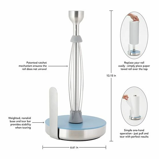 KitchenAid® KO951OS Stainless Steel Paper Towel Holder Matte Gray 5 KitchenAid® KO951OS Stainless Steel Paper Towel Holder Matte Gray - Image 3
