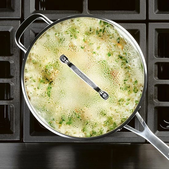 KitchenAid 3-Ply Base Stainless Steel 4.5-qt. Deep Sauté Pan With Helper Handle And Lid 10 KitchenAid 3-Ply Base Stainless Steel 4.5-qt. Deep Sauté Pan With Helper Handle And Lid - Image 8