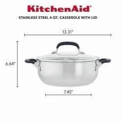 KitchenAid® 4-qt. Stainless Steel Casserole With Lid -KitchenAid Shop unnamed file 881