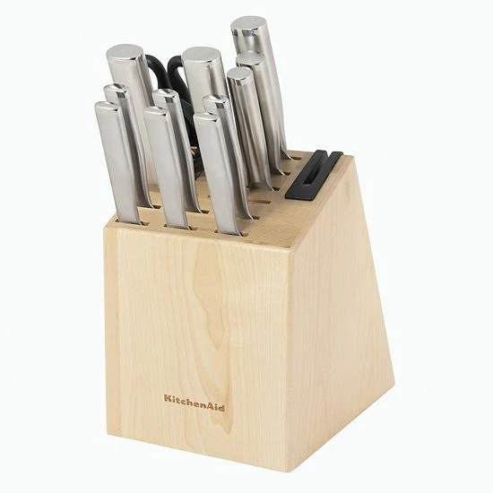 KitchenAid Gourmet Forged Knife Block Set With Built-in Knife Sharpener 3 KitchenAid Gourmet Forged Knife Block Set With Built-in Knife Sharpener