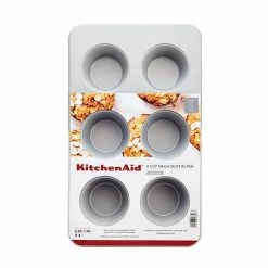 KitchenAid KE967OSNSA Nonstick Aluminized Steel 6-Cup Mega Muffin Pan