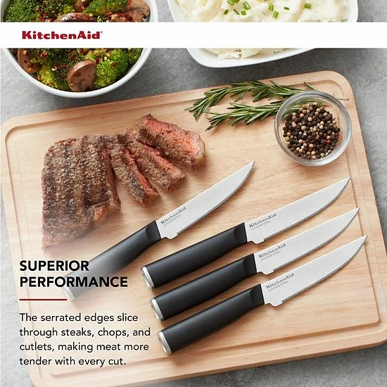 KitchenAid KE4PSKEOHOBA Classic 4-pc. Steak Knife Set 4 KitchenAid KE4PSKEOHOBA Classic 4-pc. Steak Knife Set - Image 2