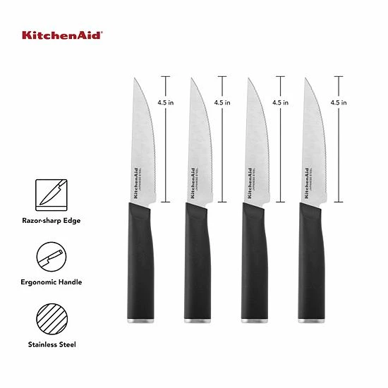 KitchenAid KE4PSKEOHOBA Classic 4-pc. Steak Knife Set 5 KitchenAid KE4PSKEOHOBA Classic 4-pc. Steak Knife Set - Image 3